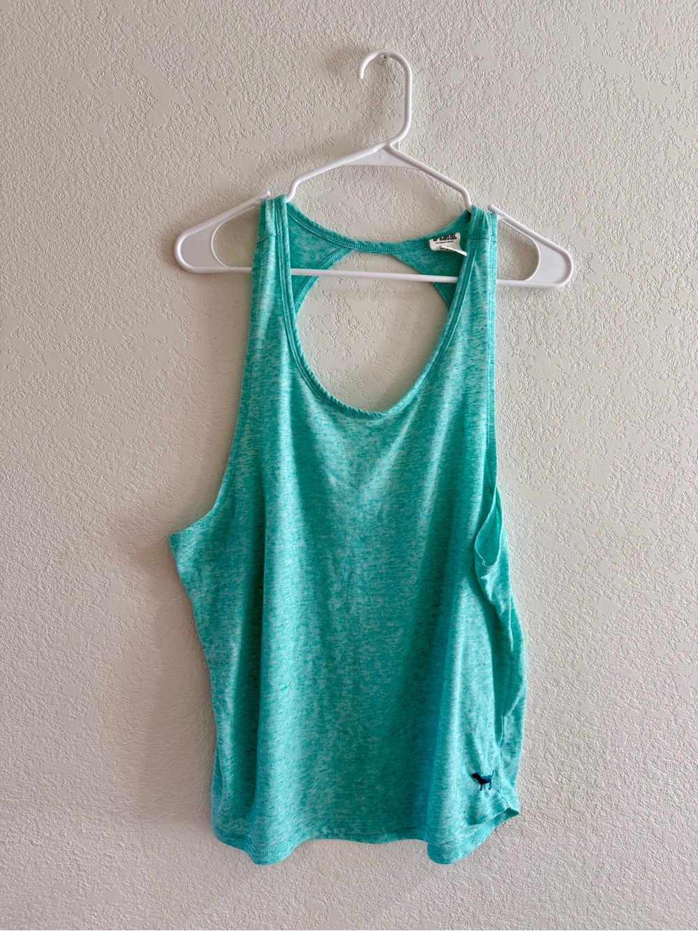 PINK Victoria's Secret Teal Racerback Tank Top